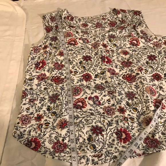 Loft floral blouse tank - Picture 6 of 7